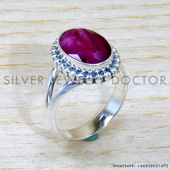 Ruby 925 Sterling Silver Ring (SJWR-2139) Ruby 925 Sterling Silver Ring (SJWR-2139)