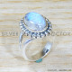 Rainbow Moonstone 925 Sterling Silver Ring (SJWR-2141) Rainbow Moonstone 925 Sterling Silver Ring (SJWR-2141)