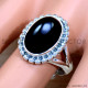 Black Onyx 925 Sterling Silver Ring (SJWR-2142) Black Onyx 925 Sterling Silver Ring (SJWR-2142)