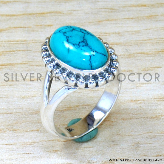 Turquoise 925 Sterling Silver Ring (SJWR-2143)