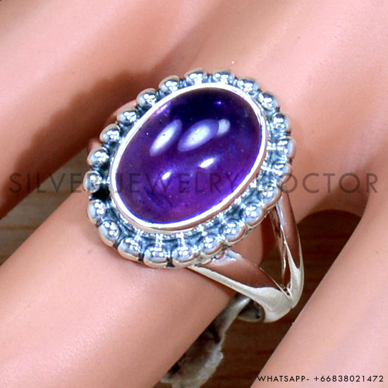 Amethyst 925 Sterling Silver Ring (SJWR-2144) Amethyst 925 Sterling Silver Ring (SJWR-2144)