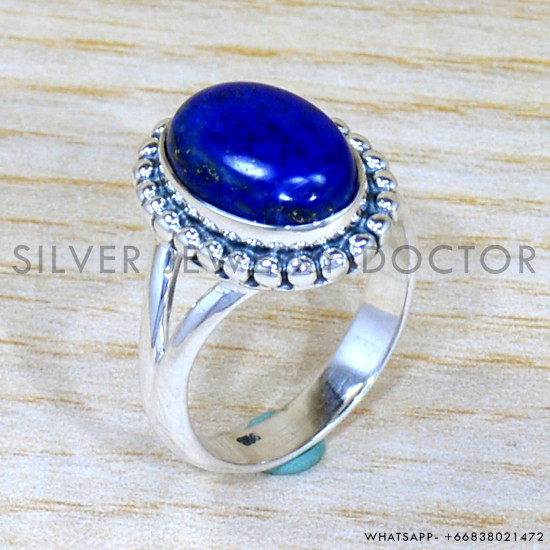 Lapis Lazuli 925 Sterling Silver Ring (SJWR-2146) Lapis Lazuli 925 Sterling Silver Ring (SJWR-2146)