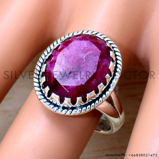 Ruby 925 Sterling Silver Ring (SJWR-2147) Ruby 925 Sterling Silver Ring (SJWR-2147)