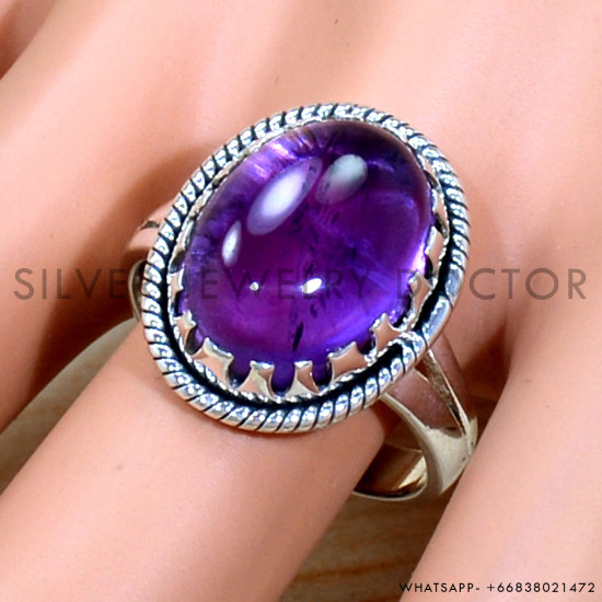 Amethyst 925 Sterling Silver Ring (SJWR-2151) Amethyst 925 Sterling Silver Ring (SJWR-2151)