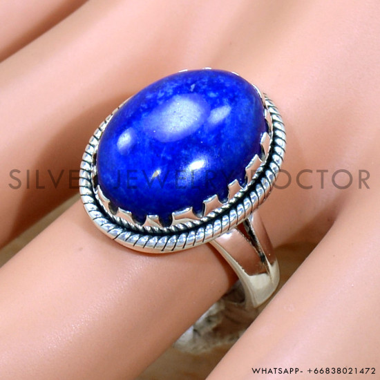 Lapis Lazuli 925 Sterling Silver Ring (SJWR-2152) Lapis Lazuli 925 Sterling Silver Ring (SJWR-2152)