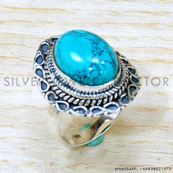 Turquoise 925 Sterling Silver Ring (SJWR-2156) Turquoise 925 Sterling Silver Ring (SJWR-2156)