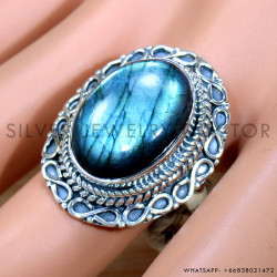 Labradorite 925 Sterling Silver Ring (SJWR-2158)