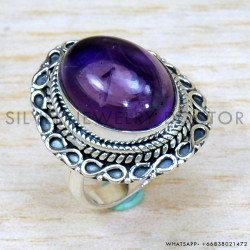 Amethyst 925 Sterling Silver Ring (SJWR-2159)