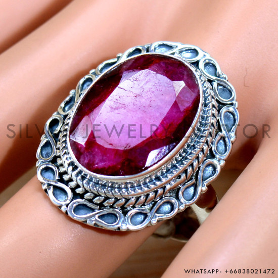 Ruby 925 Sterling Silver Ring (SJWR-2160) Ruby 925 Sterling Silver Ring (SJWR-2160)