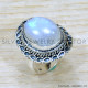 Rainbow Moonstone 925 Sterling Silver Ring (SJWR-2162) Rainbow Moonstone 925 Sterling Silver Ring (SJWR-2162)