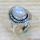 Rainbow Moonstone 925 Sterling Silver Ring (SJWR-2163)