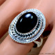 Black Onyx 925 Sterling Silver Ring (SJWR-2164) Black Onyx 925 Sterling Silver Ring (SJWR-2164)