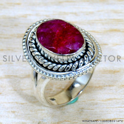 Ruby 925 Sterling Silver Ring (SJWR-2167) Ruby 925 Sterling Silver Ring (SJWR-2167)