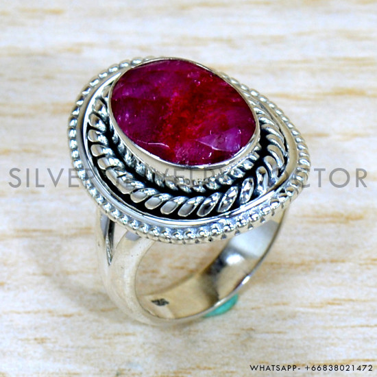 Ruby 925 Sterling Silver Ring (SJWR-2167) Ruby 925 Sterling Silver Ring (SJWR-2167)