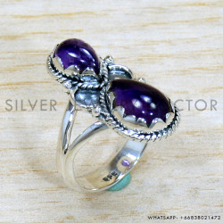 Amethyst 925 Sterling Silver Ring (SJWR-2173) Amethyst 925 Sterling Silver Ring (SJWR-2173)
