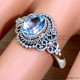 Blue Topaz 925 Sterling Silver Ring (SJWR-2182) Blue Topaz 925 Sterling Silver Ring (SJWR-2182)