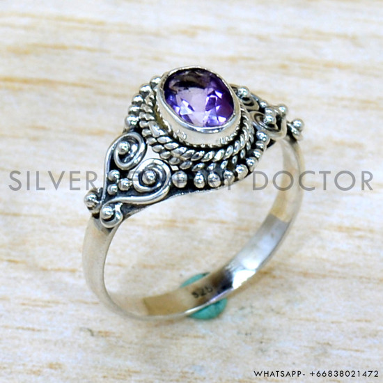 Amethyst 925 Sterling Silver Ring (SJWR-2188) Amethyst 925 Sterling Silver Ring (SJWR-2188)