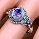 Amethyst 925 Sterling Silver Ring (SJWR-2188) Amethyst 925 Sterling Silver Ring (SJWR-2188)