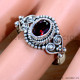 Garnet 925 Sterling Silver Ring (SJWR-2190) Garnet 925 Sterling Silver Ring (SJWR-2190)