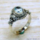 Blue Topaz 925 Sterling Silver Ring (SJWR-2192) Blue Topaz 925 Sterling Silver Ring (SJWR-2192)