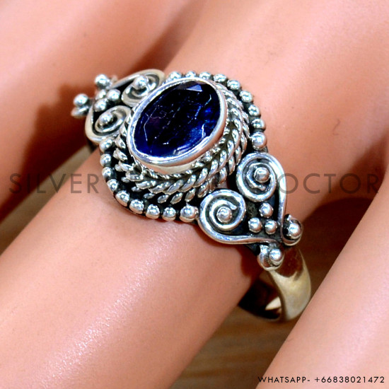 Iolite 925 Sterling Silver Ring (SJWR-2195)