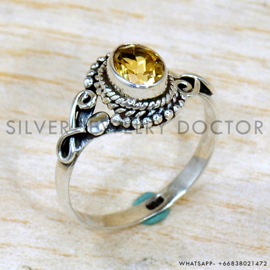 Citrine 925 Sterling Silver Ring (SJWR-2196) Citrine 925 Sterling Silver Ring (SJWR-2196)