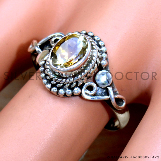 Citrine 925 Sterling Silver Ring (SJWR-2196) Citrine 925 Sterling Silver Ring (SJWR-2196)