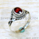 Garnet 925 Sterling Silver Ring (SJWR-2199) Garnet 925 Sterling Silver Ring (SJWR-2199)
