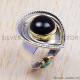 Black Onyx 925 Sterling Silver Ring (SJWR-220) Black Onyx 925 Sterling Silver Ring (SJWR-220)
