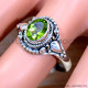 Peridot 925 Sterling Silver Ring (SJWR-2205)