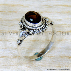 Smoky Quartz 925 Sterling Silver Ring (SJWR-2206) Smoky Quartz 925 Sterling Silver Ring (SJWR-2206)