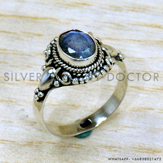 Labradorite 925 Sterling Silver Ring (SJWR-2207) Labradorite 925 Sterling Silver Ring (SJWR-2207)