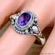 Amethyst 925 Sterling Silver Ring (SJWR-2208) Amethyst 925 Sterling Silver Ring (SJWR-2208)