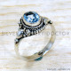Blue Topaz 925 Sterling Silver Ring (SJWR-2209) Blue Topaz 925 Sterling Silver Ring (SJWR-2209)