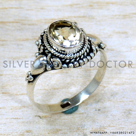 Citrine 925 Sterling Silver Ring (SJWR-2211) Citrine 925 Sterling Silver Ring (SJWR-2211)