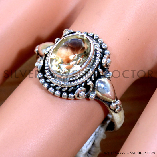 Citrine 925 Sterling Silver Ring (SJWR-2211) Citrine 925 Sterling Silver Ring (SJWR-2211)