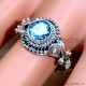 Blue Topaz 925 Sterling Silver Ring (SJWR-2212) Blue Topaz 925 Sterling Silver Ring (SJWR-2212)