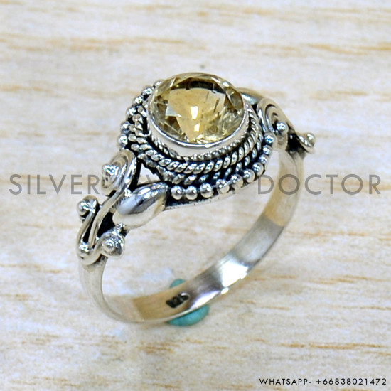 Citrine 925 Sterling Silver Ring (SJWR-2213) Citrine 925 Sterling Silver Ring (SJWR-2213)