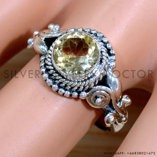 Citrine 925 Sterling Silver Ring (SJWR-2213) Citrine 925 Sterling Silver Ring (SJWR-2213)