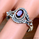 Garnet 925 Sterling Silver Ring (SJWR-2219) Garnet 925 Sterling Silver Ring (SJWR-2219)