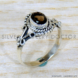 Smoky Quartz 925 Sterling Silver Ring (SJWR-2220) Smoky Quartz 925 Sterling Silver Ring (SJWR-2220)