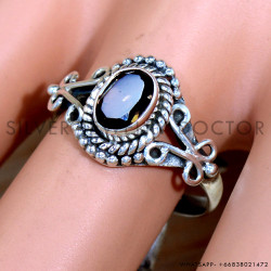 Smoky Quartz 925 Sterling Silver Ring (SJWR-2220)