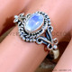 Rainbow Moonstone 925 Sterling Silver Ring (SJWR-2222)