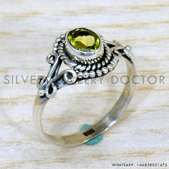 Peridot 925 Sterling Silver Ring (SJWR-2224) Peridot 925 Sterling Silver Ring (SJWR-2224)