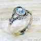 Blue Topaz 925 Sterling Silver Ring (SJWR-2225) Blue Topaz 925 Sterling Silver Ring (SJWR-2225)