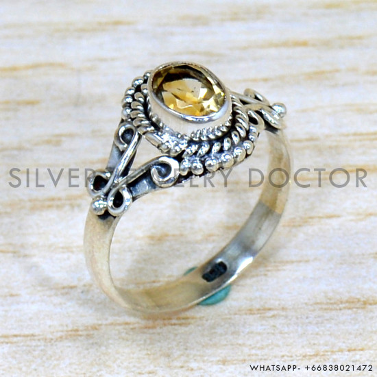 Citrine 925 Sterling Silver Ring (SJWR-2226) Citrine 925 Sterling Silver Ring (SJWR-2226)
