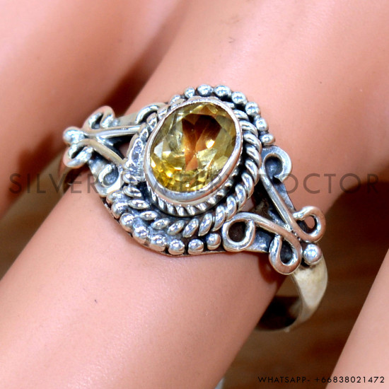 Citrine 925 Sterling Silver Ring (SJWR-2226) Citrine 925 Sterling Silver Ring (SJWR-2226)