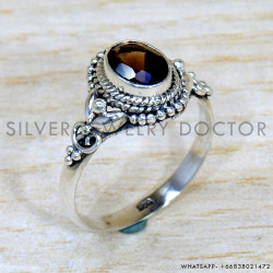 Smoky Quartz 925 Sterling Silver Ring (SJWR-2233) Smoky Quartz 925 Sterling Silver Ring (SJWR-2233)