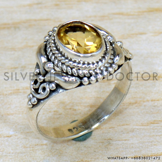 Citrine 925 Sterling Silver Ring (SJWR-2235) Citrine 925 Sterling Silver Ring (SJWR-2235)