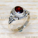 Garnet 925 Sterling Silver Ring (SJWR-2237) Garnet 925 Sterling Silver Ring (SJWR-2237)